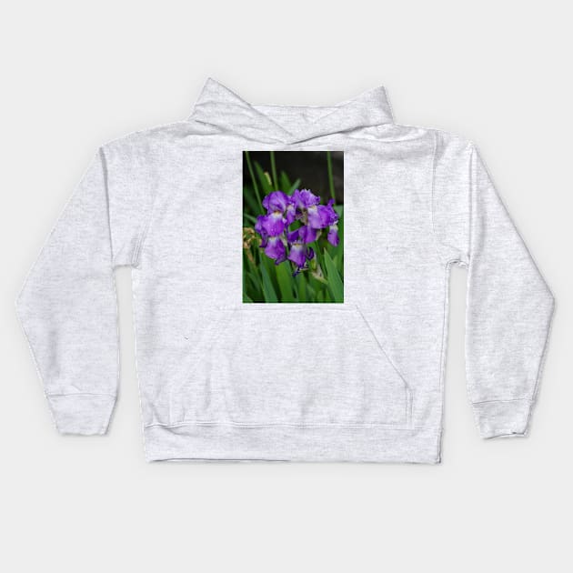 Flower with morning dew Kids Hoodie by srosu